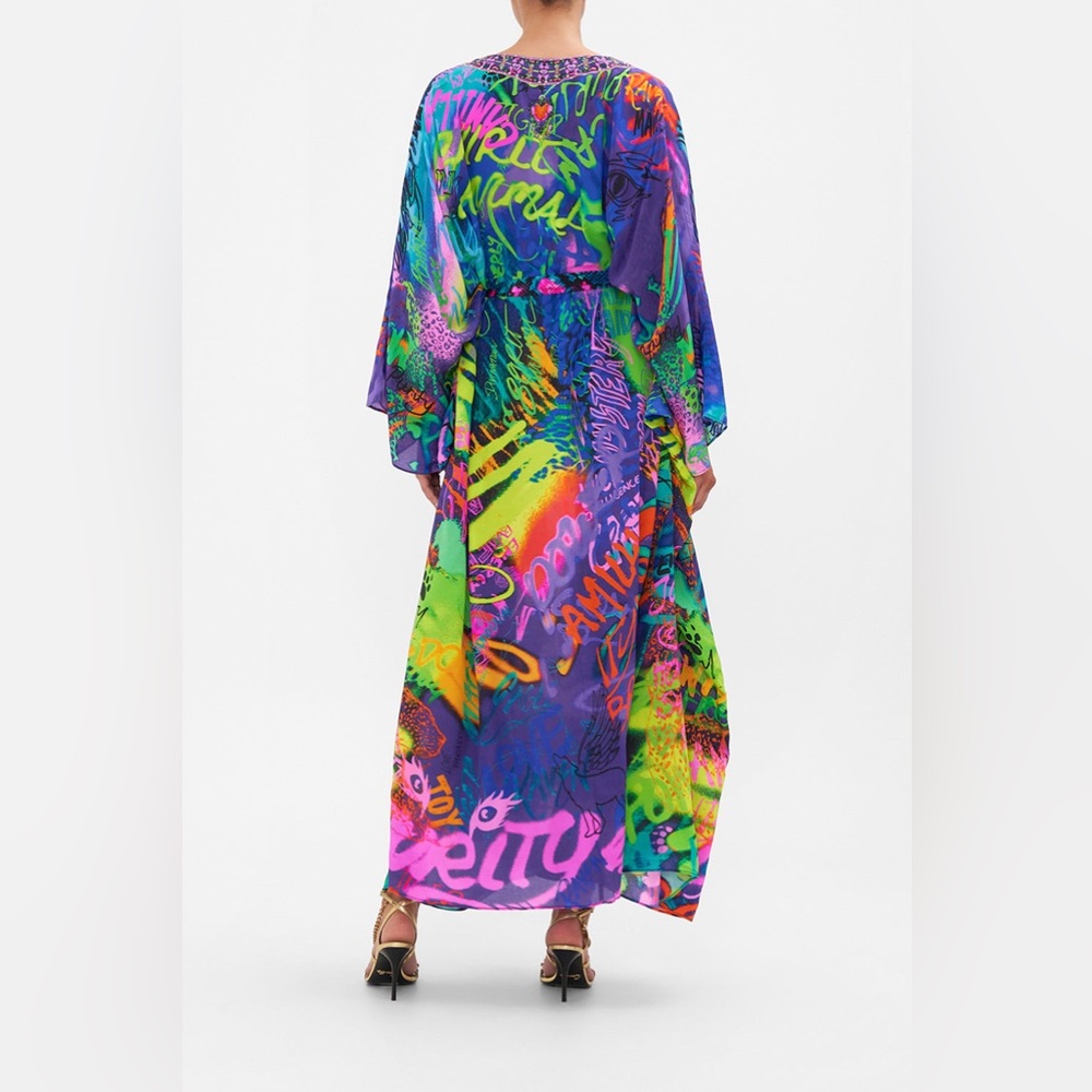 🩷SOLD🩷Camilla split hem lace up kaftan Mother earths army